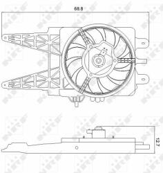 NRF Ventilator, radiator NRF 47248 (47248) - automobilus