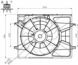 NRF Ventilator, radiator NRF 47958 (47958)