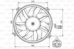 VALEO Ventilator, radiator VALEO 696850 (696850) - automobilus