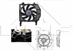 NRF Ventilator, radiator NRF 47261 (47261) - automobilus