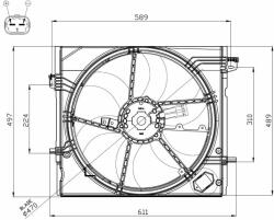 NRF Ventilator, radiator NRF 47897 (47897) - automobilus