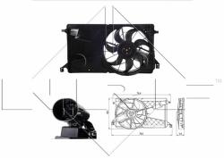 NRF Ventilator, radiator NRF 47291 (47291) - automobilus