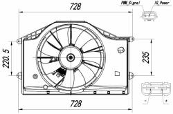 NRF Ventilator, radiator NRF 47939 - automobilus