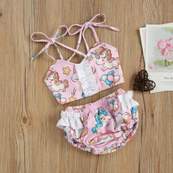 BabyJem Costum de baie unicorni din 2 piese (marime: 110)