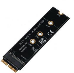 TechDelivery Adaptor TD-NVME-A1465-13 SSD M. 2 NVMe 12+16 Pini pentru MacBook Pro Air 2013 - 2017 A1465 A1466 A1398 A1502 (TD-NVME-A1465-13)