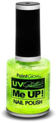 PaintGlow Lac de unghii cu sclipici, stralucitor in lumina UV, Glitter Me Up! UV, A41 Mint Green