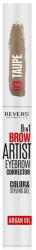 Revers Gel styling corector sprancene 8 in 1 Brow Artist Revers 03, taupe, 7 ml