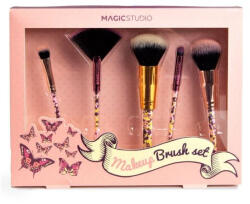 Magic Studio Set 5 pensule cosmetice Pin Up Pink Magic Studio 8101Z