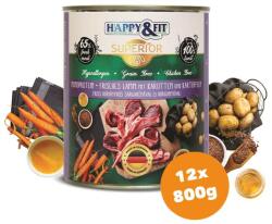 Happy&Fit Superior Lamb & Carrot & Potato 12x800 g