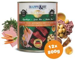 Happy&Fit Superior Fresh Boar with carrots & potatoes 12x800 g