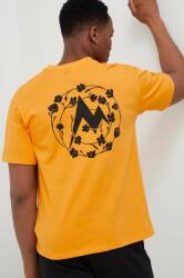 Marmot pamut póló sárga, nyomott mintás - sárga M
