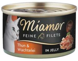 Miamor Feine Filets tuna & quail eggs tin 24x100 g
