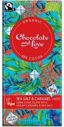 Chocolate and Love C&L Bio csokoládé Sea Salt & Vegan Caramel, 80g *CH-BIO-006 certifikát