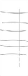 ECLISSE Usa glisanta sticla REGOLA 900x2100 mm (ECS-TRREGOLA090B)
