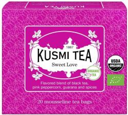 Kusmi Tea Ceai negru SWEET LOVE 20 pliculețe de ceai de muselină, Kusmi Tea