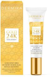 DERMIKA Cremă pentru zona ochilor - Dermika Luxury Gold 24K Total Benefit Eye Cream 15 ml Crema antirid contur ochi
