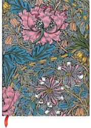 Paperblanks Jegyzetfüzet mini vonalas Paper Blanks keményfedeles gumis William Morris: Morris Pink Honeysuckle (PB9389-3)