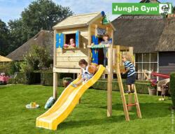 Jungle Gym loc de joaca Platforma L cu Casuta si Tobogan