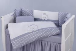 Tutto Lina lenjerie de pat 2 piese, Bear Crown Grey Dots