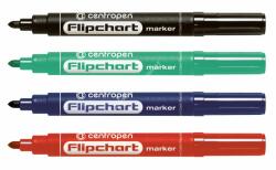 Centropen Flipchart filc marker 4 színben