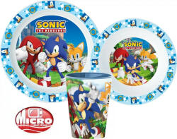 Sonic, a sündisznó étkészlet, micro műanyag szett (STF11125) - oliviashop