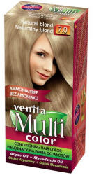VENITA Vopsea de par fara amoniac, Multicolor, Venita, 50 ml, Nr. 7.0, Natural Blond
