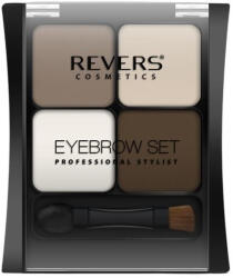 Revers Kit fard de sprancene cu 4 culori, Professional Stylist, Revers, Nr. 4