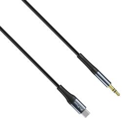 DeTech Аудио кабел DeTech DE-42CA, 3.5mm към Type-C, 1.0м, Черен - 40258