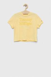 Tommy Hilfiger gyerek póló sárga - sárga 176