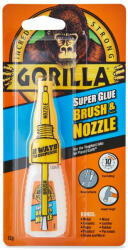 Gorilla Brush&Nozzle szupererős pillanatragasztó 12g (4044500)