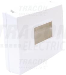 TRACON Falon kívüli elosztódoboz, ajtó nélkül, zárópecsételhető 1×8 modul, IP40, (H×W×D=160×180×60mm) (EDFK-8/1ANP)