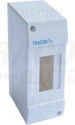 TRACON Falon kívüli elosztódoboz, ajtó nélkül 1×2 modul, IP40, (H×W×D=130×52×62mm) (EDFK-2/1AN)