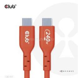 Club 3D USB2 Type-C Bi-Directional USB-IF Certified Cable Data 480Mb, PD 240W(48V/5A) EPR M/M 4m / 13.13ft (CAC-1515) (CAC-1515)