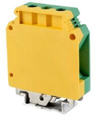 TRACON TSKA35JD 24 db/csomag 6-35mm2/ 150A csavaros/ sínre/ zöld/sárga védővezető ipari sorozatkapocs (TSKA35JD)