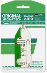Aviationtag Germania - Airbus A319 - D-ASTZ Punkte - Green/White