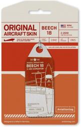 Aviationtag NASA - Beechcraft 18 C45H - N6NA Pearl White/Red