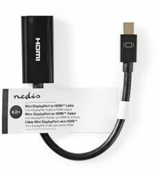 Nedis Mini DisplayPort kábel | DisplayPort 1.2 | Mini DisplayPort Dugas (CCGT37650BK02)