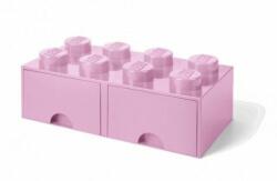 LEGO® Cutie de depozitare LEGO® 8 - cu sertare roz deschis 250 x 500 x 180 mm (SL40061738)
