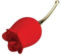 Pretty Love Stimulator Rose Lover, 24 Moduri Stimulatoare, Silicon, USB, Rosu Vibrator