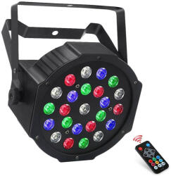 Thunder Germany LPB-241 (24x1W) RGBW LED PAR fényeffekt + DMX+ TÁVIRÁNYÍTÓ + AKKU - mkaudio