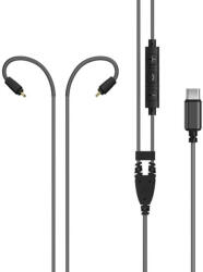MEE Audio USB-C PRO CABLE - USB Type-C fülhallgató kábel mikrofonos távvezérlővel MX Pro és M6 Pro fülmonitorokhoz - Fekete (MEE-CABLE-USB-PRO-BK)