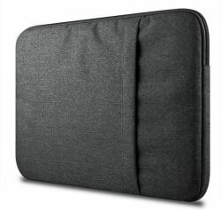  Laptop táska - Univerzális 15-16"-os sötétszürke SLEEVE zsebes laptop/tablet táska