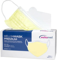  Wellsamask Colour line orvosi maszk 50db - sárga