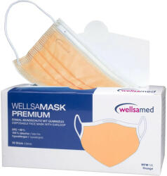  Wellsamask Colour line orvosi maszk 50db - narancs