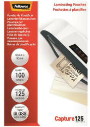 Fellowes Meleglamináló fólia, 125 mikron, 60x90 mm, fényes, 100 db, FELLOWES (IFW53974) (IFW53974)