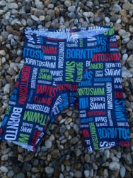 BornToSwim logo jammer navy m - uk34