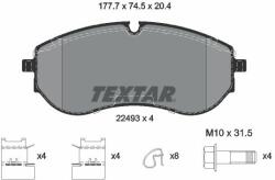 TEXTAR set placute frana, frana disc TEXTAR Q+ 2249301 (2249301)
