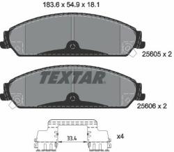 TEXTAR set placute frana, frana disc TEXTAR Q+ 2560501 (2560501)