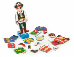 Viga Toys Set magnetic vestimentatie baieti, viga (50021) - bekid