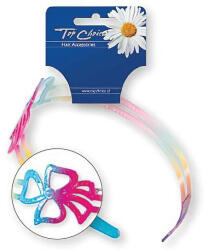 Top Choice Cordeluta pentru par, Top Choice, cu fundita multicolora TC27123